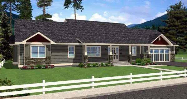 Plan 99989 | Ranch Style with 2 Bed, 3 Bath, 2 Car Garage