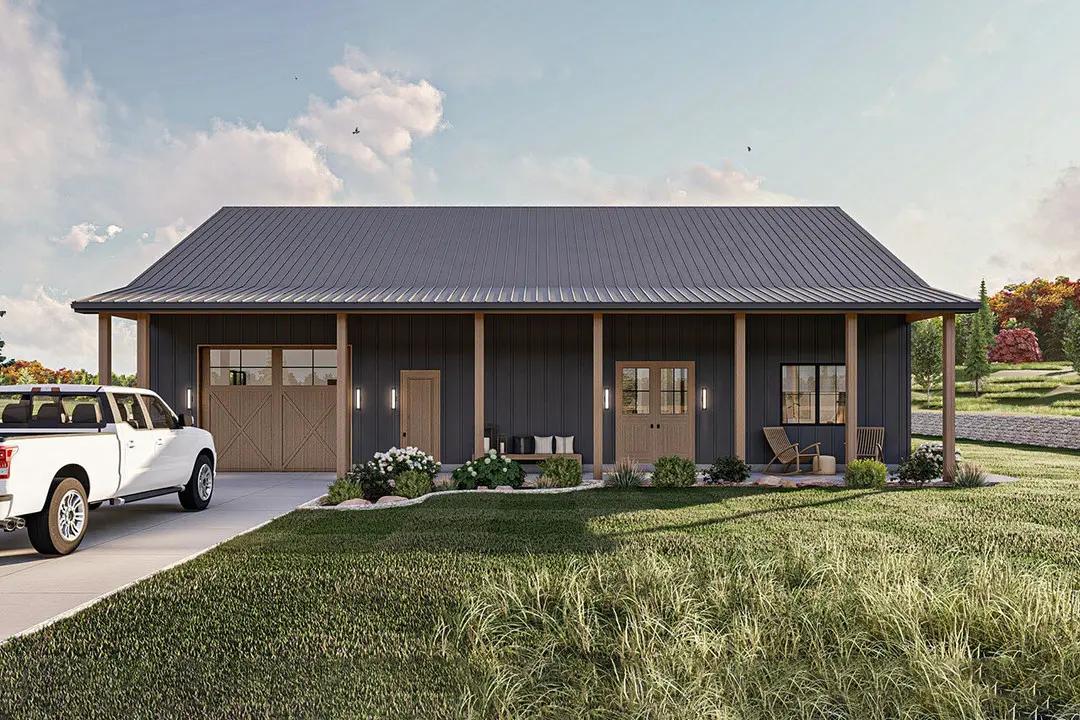 2 Bed, 1 Bath, 3600ft, A Frame, Modern Farmhouse, Barndominium, Contemporary, Cabin, Country , Story, Single Family House Plan